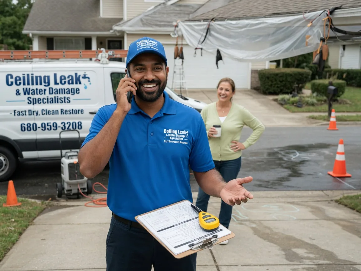 Ceiling Leak Cleanup Mansfield, TX FAQs